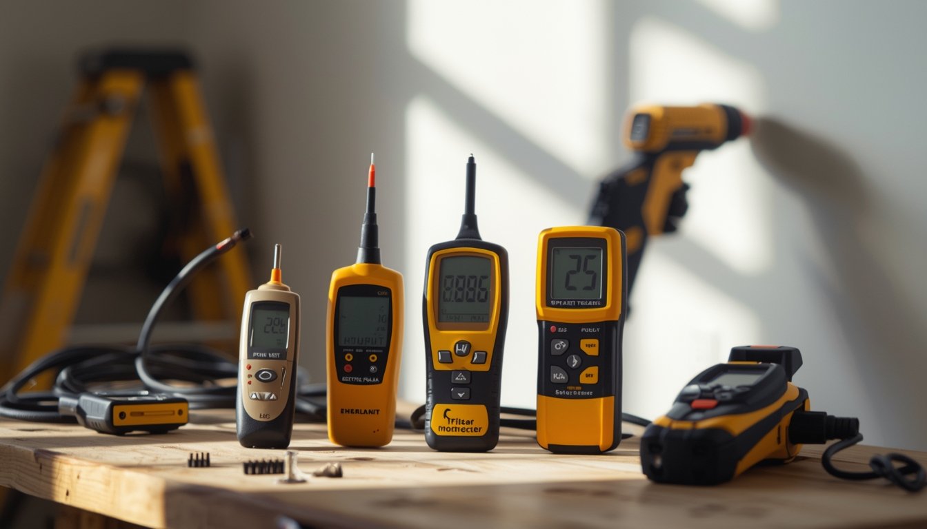 different moisture meters used for home moisture inspection